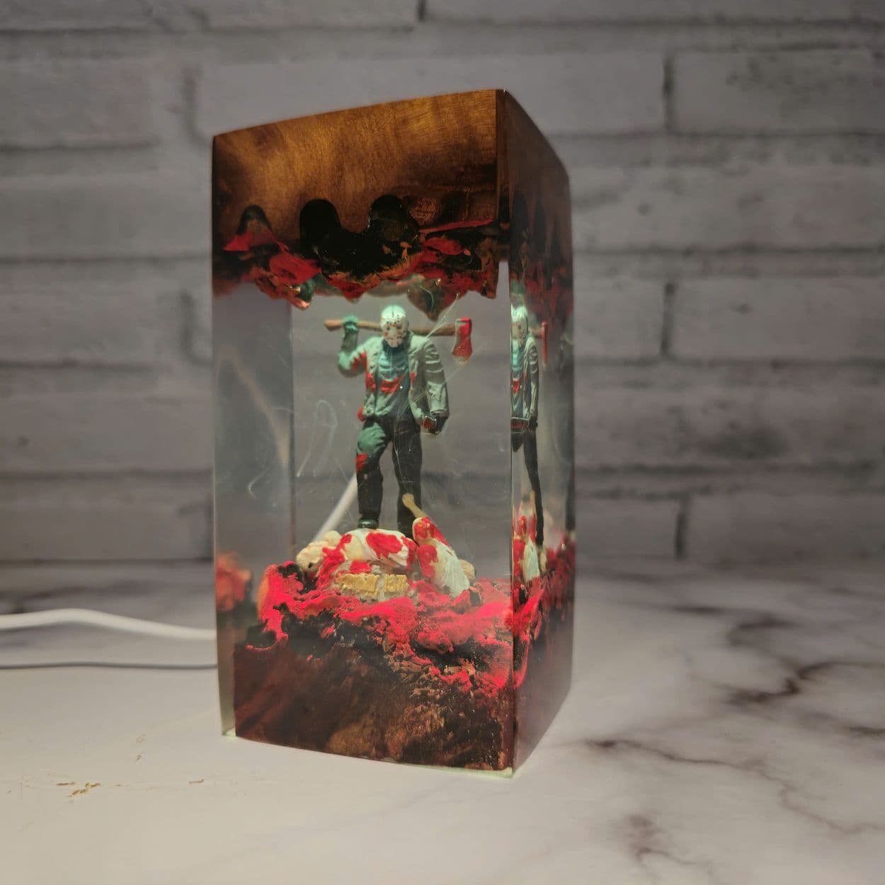 Jason Voorhees Resin Lamp, Friday the 13th - Resinartgift