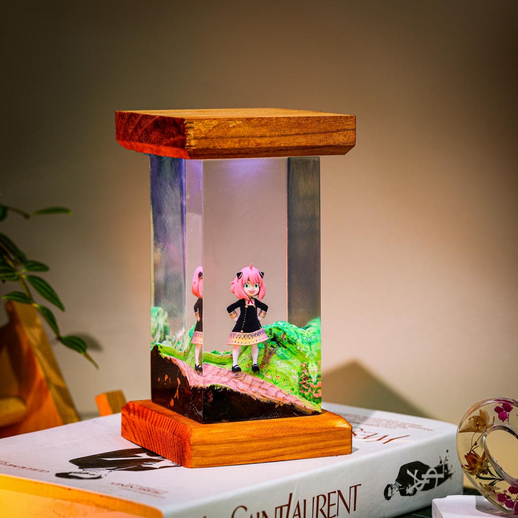 Anya Forger Resin Lamp, Spy × Family - Resinartgift