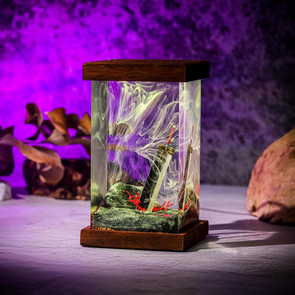 Buster Sword Resin Lamp, Final Fantasy - Resinartgift