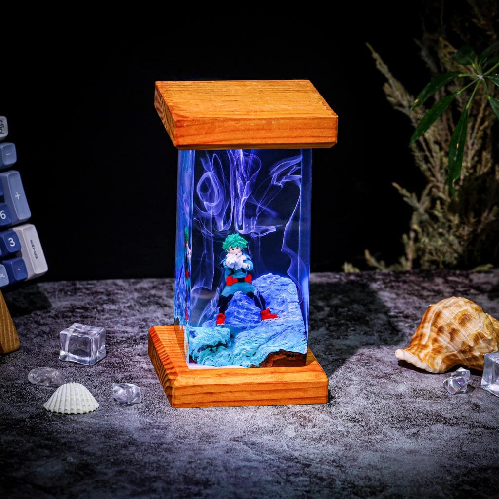 Deku My Hero Academia Resin Lamp, Izuku Midoriya - Resinartgift